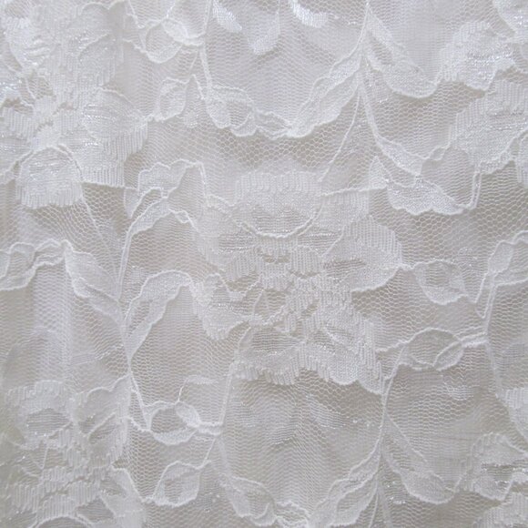 NWT Isaac Mizrahi Floral Lace Top Short Sleeve Lined Ivory "Ivy" Size XXL - Picture 2 of 16